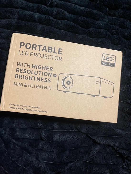 Other - Portable LED Projector in Box - Tan * No Bundle